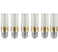 Aiwerttes E27 LED Light Bulb 9W,1000LM Equivalent to 100W Halogen Bulb,E27 LED Corn Light Bulbs for Chandeliers Home Lighting Decor,Not Dimmable,AC 220V,6 Pack(Cold White)