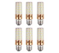 Aiwerttes E27 Tricolor LED Light Bulb 9W,1000LM Equivalent to 100W Halogen Bulb,E27 LED Corn Energy Saving Light Bulbs for Desk Lamp,Not Dimmable,AC 220-240V,6 Pack