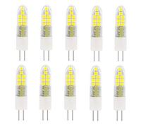 Aiwerttes G4 3W AC/DC 12V Led Bulbs Cold White 6500K LED Light 3W Equivalent to 30W Halogen Lamps for Crystal Chandelier Light, 10PCS