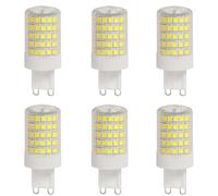 Aiwerttes G9 12W LED Replacement Bulb G9 100W Halogen 1200 Lumens, Cool White, Ceramic Base, Home Lighting Non-Dimmable Bulbs, Pack of 6