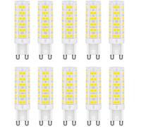 Aiwerttes G9 LED Bulb, No Flicker 7W Equivalent to 60W Halogen Bulbs, 700LM, Daylight White(6000K), G9 Energy Saving Light Bulbs Non Dimmable, Pack of 10