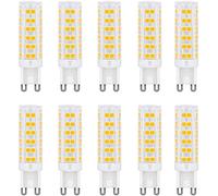 Aiwerttes G9 LED Bulb, No Flicker 7W Equivalent to 60W Halogen Bulbs, 700LM, Warm White(3000K), G9 Energy Saving Light Bulbs, Non Dimmable, 10 Pack