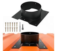 AIWFL 8-Inch Roof Vent Adapter,Shipping Container Corrugated Roof Vent Adapter Suitable for 3.5-Inch Rib Container (Conex) Roofs,Turbine Vents Adapter for 8" Whirlybird Turbine, Round Chimney Caps