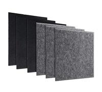 Aiwjeakh 6 Pieces Soundproofing Panels, Sound Insulation Panels, Shock Absorbing Foam, Acoustic Treatment for Recording Studios