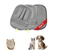 Aiwojiujiu Pro 2025 Five-Finger Pet Hair Removal Gloves - Advanced Pet Hair Removal Tool for Dogs & Cats (Grey, S)
