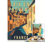Aix-en-Provence in France 1000 Piece Jigsaws for Adults | Practical game Artists Collection, Fine Art gifts for friends and family 38x26cm