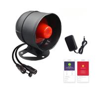 aixi-SHS Tuya WiFi 433Mhz Outdoor Smart Siren Waterproof Alarm System, Compatible with Amazon Alexa, Smart Life APP Control