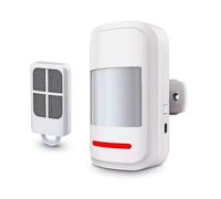aixi-SHS Wireless Motion Detector Alarm with Remote Control - 2 Modes (Large/Doorbell), Home Security Anti-Intrusion