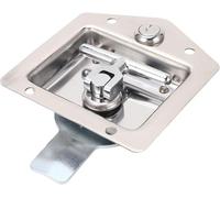 Recessed Lift Pull Handle,Invisible Handle,Flush Mount Lock, Stainless Steel Toolbox Latch, T Handle Catch for RVs, Trucks and Trailers, Includes 2 Keys