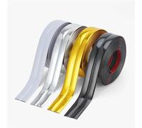 AIXILAN Self-Adhesive Metal Trim,Edgings Strip,Wall Trim Self-Adhesive Edging Strip Multifunctional Trim, Corner Guards, Caulk Strip, Table Edge and Door Frame, 5m(Silver,2cm)