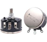 AIXILAN Single cone potentiometer,2PCS WX112 3W WireWound Potentiometer Single Turn Universal Variable Resistor 100-47K Ohm 3Pin DIY Shaft Potentiometers Kit (Size : 3.3K Ohm)(47K Ohm)