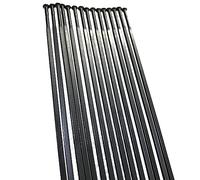 AIXILAN Universal Bicycle Spokes,12pcs/lot Straight Pull Gauge 14 2.0mm Stainless Steel Radios Road 14G Flat Bladed Spoke Bicycle(300mm)