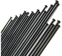 AIXILAN Universal Bicycle Spokes,Bicycle Spokes,12 Pieces 14G / 14K Black Straight Pull Stainless Steel Spokes Round Body 2 Mm Bicycle Wheels Spokes With Copper Nipples(260mm)
