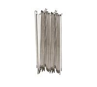 AIXILAN Universal Bicycle Spokes,Bicycle Stainless Silver Steel Spokes 36pcs Bike Spoke 14G J Bend Steel Bicycle Spokes With Nipples(274mm)