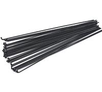 AIXILAN Universal Bicycle Spokes,Bike Spokes 18 Pcs Mountain/Road Bike Steel Spokes Black Colour High Strength Bicycle Spokes 251mm-269mm Spokes For Bikes(265mm)