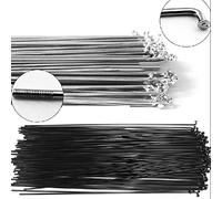 AIXILAN Universal Bicycle Spokes,Bike Spokes MTB Road Bicycle 14G 170 172 262 265 268 270 272 274 293 295 297 Mm Length Spokes(Black 270mm)