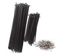 AIXILAN Universal Bicycle Spokes,steel Bar Mountain Car Steel Wire Steel Wire Steel Wire Pull Line Hat 45 Steel Black Full Size 36pcs(271 306MM long (remarks length))