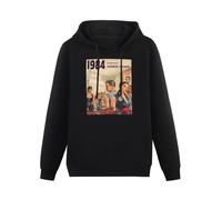 AIXINLI 1984 George Orwell Hoody Unisex Ptinted Hoodies Long Sleeve Men's Hooded with Pocket Black M