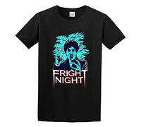 AIXINLI Fright Night 80S Horror Movie O-Neck 100% Cotton Short Sleeve Unisex T-Shirt XXL Black