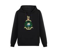 AIXINLI Royal Marines Badge Commando Navy Elite British Forces Hoody Unisex Long Sleeve Hooded with Pocket Black M
