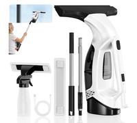 Aixiqee 280mm Window Vacuum Squeegee with 150ml Detachable Tank, Cordless Electric Glass and Window Cleaner for Windows, Mirrors, Car