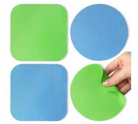 Aixoom Rubber Jar Opener Pads Set of 4, Round Heat-insulated Non-Slip Gripper Pads for Jars, Kitchen Tool for Easy Opening (Circle and Square)