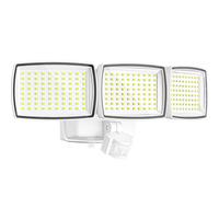 AIXPI Battery Powered Outdoor Lights, 240 Led Security Lights Outdoor Motion Sensor PIR, IP65 Waterproof Outdoor Wall Lights Wireless Flood Lights Indoor for Gardern Yard Porch Garage, White 1 Pack