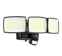 AIXPI Battery Powered Outdoor Security Lights, 240 LED Motion Sensor PIR, IP65 Waterproof Wireless Flood Lights for Garden Yard, Porch, Garage, 1 Pack