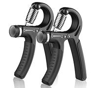 AIXPI Hand Grip Strengthener 2 Pack, Grip Strength Trainer with Adjustable Resistance 11-132 Lbs (5-60kg), Forearm Strengthener, Hand Exerciser for Grip Strength, Muscle Building and Injury Recover