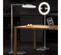 AIXPI Ring Light with Tripod Stand & Phone Holder, 68" Adjustable Overhead Phone Mount with Remote 10" Dimmable Ringlight for TikTok, YouTube, Video, Live Streaming