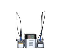 AiXun T420D 200W Dual Channel Smart Soldering Station, 2-in-1 Electric Soldering Iron Kit with 2x T225 Handles & 6x Soldering K-Tips (C030, C080, C150)