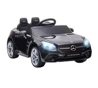 Aiya Play Kids Electric Ride On Car Mercedes Benz SLC 300 12v - Black | TJ Hughes