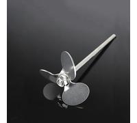 AIYAOAIYOUYOU 1set lab stainless steel three-leaf paddle stirrer three blade with agitating stirring rod(4cm blade with rod)