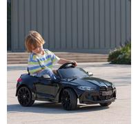 Aiyaplay 12V Bmw M4 Licensed Kids Electric Car W/ Remote, Suspension, Black
