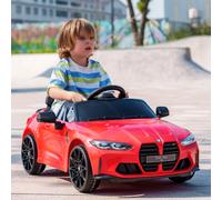 Aiyaplay 12V Bmw M4 Licensed Kids Electric Car - Red, Red