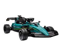 AIYAPLAY Kids 12V Electric Racing Go Kart with Shock-Absorbing Wheels and Bluetooth - Green, Green