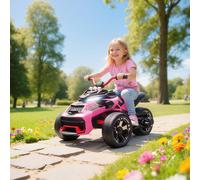 AIYAPLAY 12V Kids Electric Ride On Car, Battery Powered Ride On ATV in Pink AIYAPLAY Pink