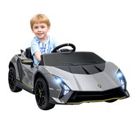AIYAPLAY 12V Lamborghini Autentica Licensed Ride-on Car, Grey
