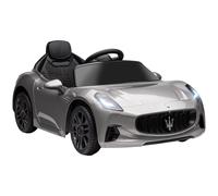 AIYAPLAY 12V Maserati Gran Turismo Folgore Lincesed Kids Electric Car, Grey, Grey