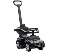 AIYAPLAY 2 in 1 Baby Ride on Push Car Toddler Sliding Car w/Storage Black