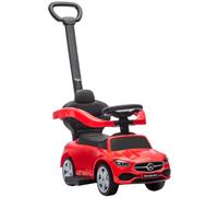 AIYAPLAY 2 in 1 Baby Ride on Push Car Toddler Sliding Car w/Storage Red