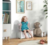 AIYAPLAY Toy Box, 2 in 1 Toy Storage Chest Kids with Lid, Large Toy Storage Organiser Bench for Bedroom, Nursery, Playroom, Pink