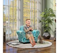 AIYAPLAY 2 Piece Kids Sofa Set with Dinosaur Design for Nursery - Blue
