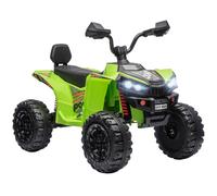 AIYAPLAY 24V 2 Seater Electric Quad Bike for Kids, Ride On Car ATV Toy w/ Forward Backward, for Boys Girls 3-8 Years, Green