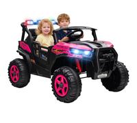 Tommy Toys 2 Seater Kids Pink Ride On Electric Truck with Remote 24V - Size: 71 x 81 x 121cm - Wilko