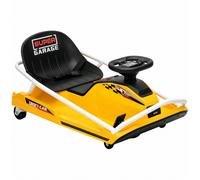 AIYAPLAY 24V Electric Go Kart for Kids with Drift Mode, 300W Brushless Motor, Soft Start and Dual Speed for Ages 6-10, Yellow