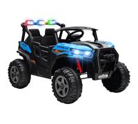 AIYAPLAY 24V Electric Ride on Car, 2-Seater Electric Car for Kids with Remote, Bluetooth, Soft Start, Suspension Spring, Blue