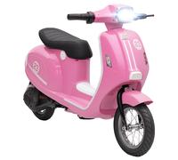 AIYAPLAY 24V Kids Electric Motorbike, Ride on Motorcycle with Manual Throttle, Brakes and LED Lights for Ages 8-12 Years, Pink