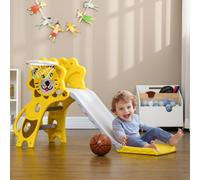 AIYAPLAY 2 in 1 Kids Slide for Indoor Use, for Ages 18-36 Months - Yellow AIYAPLAY Yellow