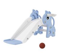 AIYAPLAY 3 in 1 Kids Slide Giraffe Shape Toddler Slide for Age 1-3 Blue